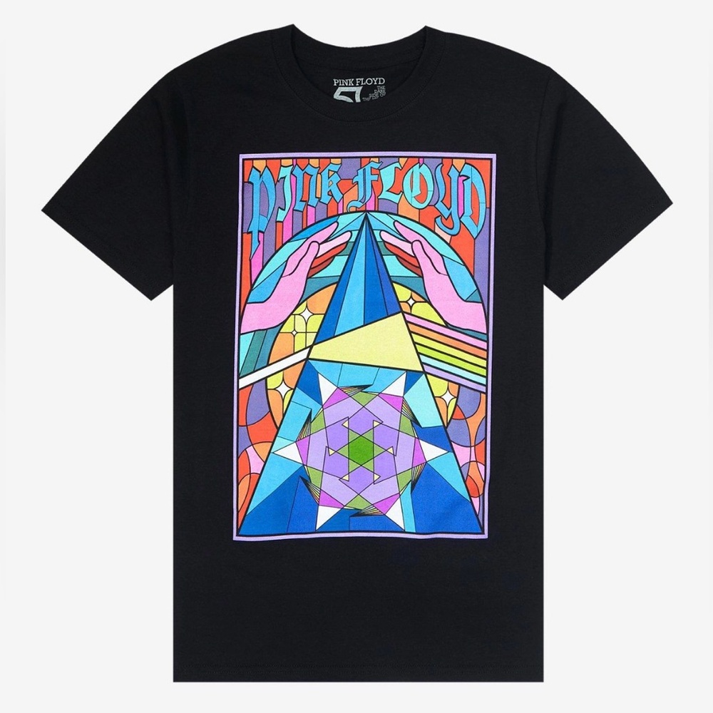 NWT Pink Floyd Stained Glass T-shirt size small Hot Topic 🆕